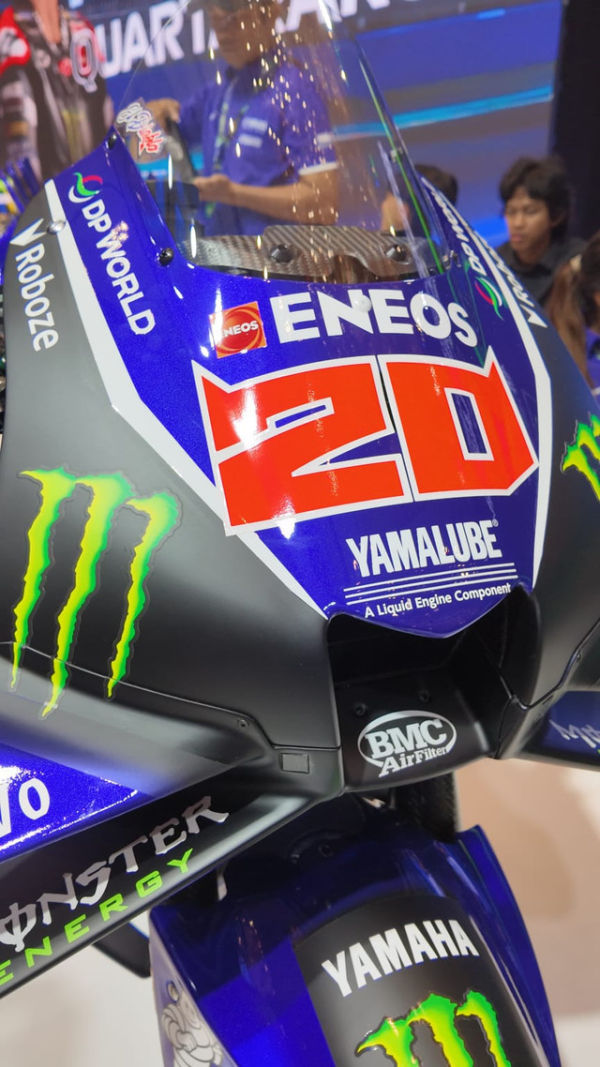 Peluncuran motor baru Yamaha Monster Energy Team untuk MotoGP musim 2026 di Intercontinental, Jakarta Selatan, Rabu (21/1/2026). Foto: Fitra Andrianto/kumparan