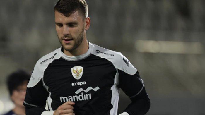 Kiper Dallas FC, Maarten Paes menjalani latihan perdananya bersama Timnas Indonesia jelang laga lawan Arab Saudi.