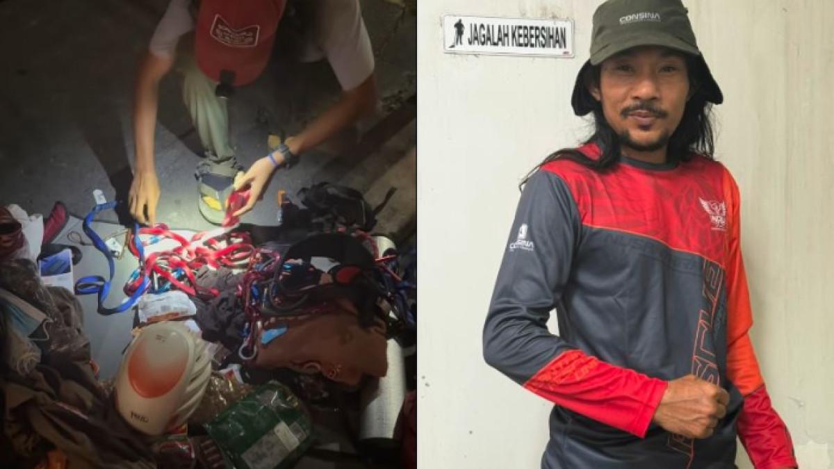 INSIDEN PESAWAT JATUH - Agam Rinjani ikut membantu proses evakuasi korban jatuhnya pesawat ATR 42-500. Ia pun memperlihatkan persiapannya.