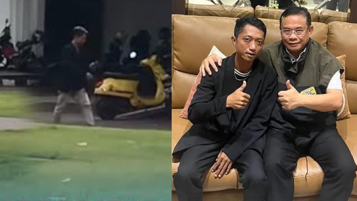 DAMPAK SUDEWO DITANGKAP - Mantan inisiator demo Pati yakni Ahmad Husein terekam kamera mondar-mandir di kawasan Pendopo Kabupaten Pati usai Sudewo ditangkap KPK.