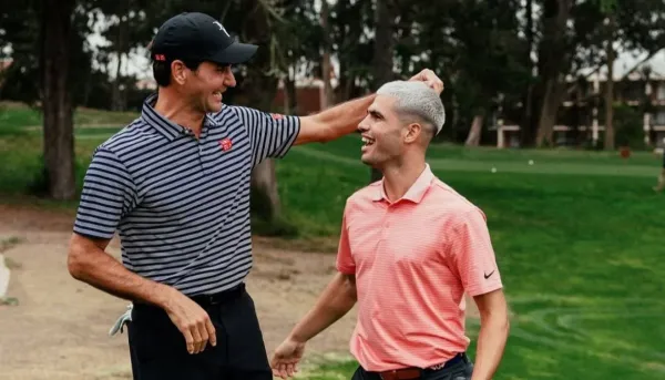 Alcaraz admitted that the swing was ‘as beautiful as his tennis’