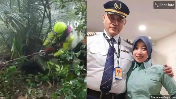 PESAWAT ATR JATUH - Upaya Istri Kedua Capt Andy Pilot Pesawat ATR 42-600 Cari Keberadaan Suami, Minta Tolong Sahabatnya