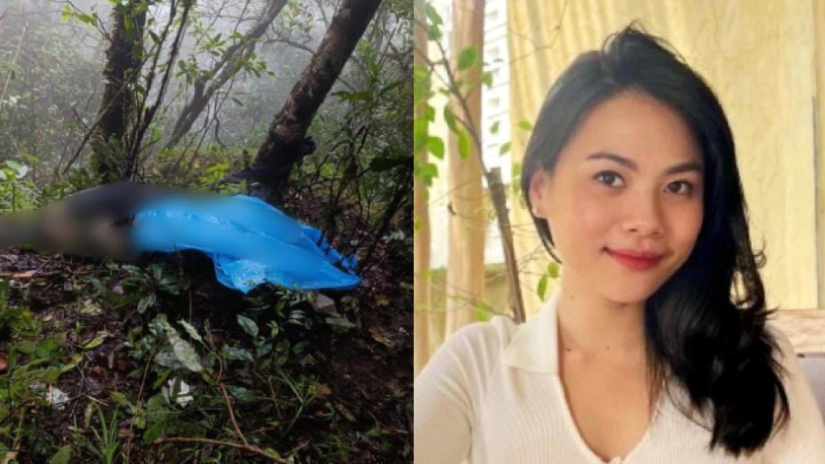 KORBAN PESAWAT JATUH - Kondisi miris jenazah kedua korban jatuhnya pesawat ATR 42-500 yang ditemukan di Gunung Bulusaraung, iduga pramugari bernama Florencia Lolita.