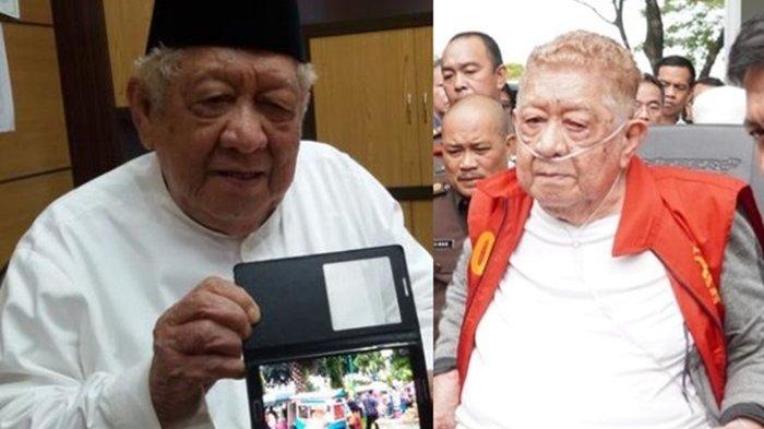 SOSOK HAJI HALIM -- (kiri) Potret Kms H Halim // (kanan) Pengusaha ternama di Palembang Halim Ali atau yang dikenal Haji Alim jadi tersangka atas dugaan korupsi pengadaan tanah pembangunan tol Betung-Tempino tahun 2024, saat hendak dibawa ke Rutan Pakjo Palembang, Senin (10/3/2025).