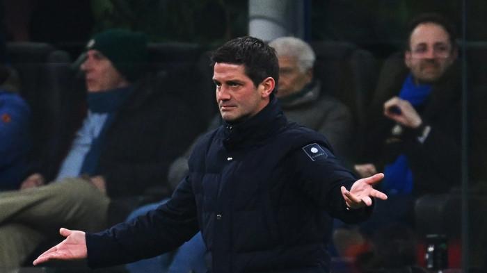 CHIVU - Pelatih Inter Milan, Cristian Chivu, selama pertandingan Liga Italia 2025/2026 antara Inter Milan vs Napoli di Stadio Giuseppe Meazza, Senin (12/1/2026) dini hari WIB. (Website Inter - 12/1/2026)