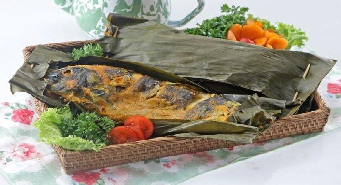 Ilustrasi olahan pepes yang menjadi salah satu menu di Warung Taru Dago, Bandung.