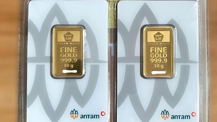 BERGERAK STAGNAN- Harga emas Antam Logam Mulia 23 Januari 2026 bergerak stagnan. Sementara harga buybacknya melonjak drastis.