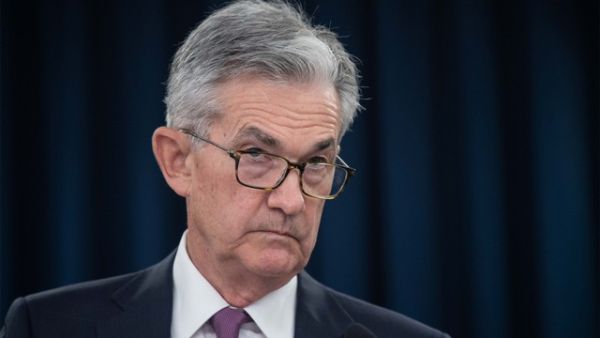 Ketua Dewan Cadangan Federal Jerome Powell berbicara pada konferensi pers setelah pertemuan Komite Pasar Terbuka Federal. Foto: AFP