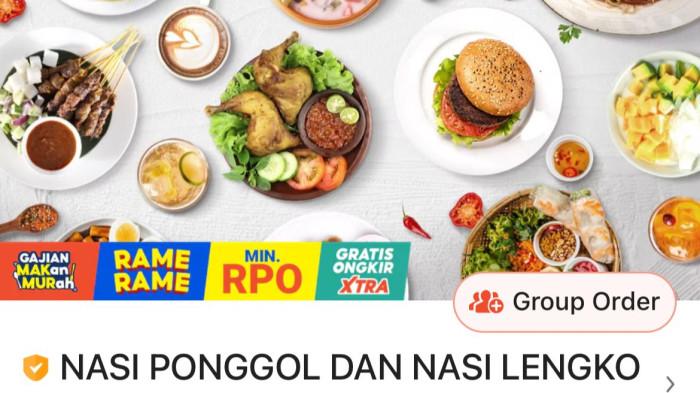 Shopeefood Nasi ponggol dan lengko