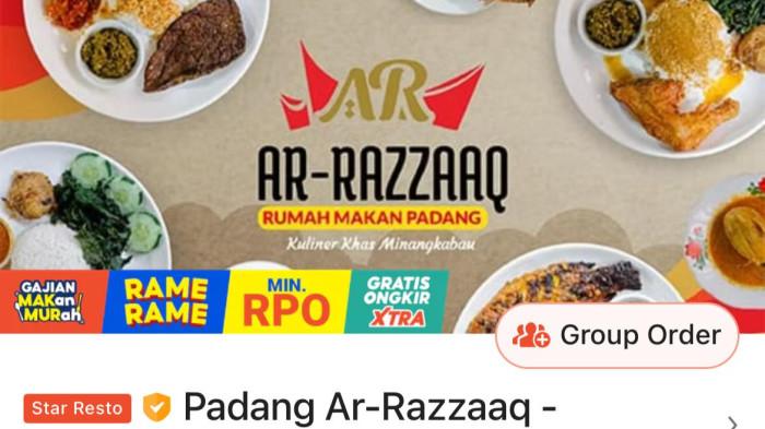 Nasi padang Ar Razaq