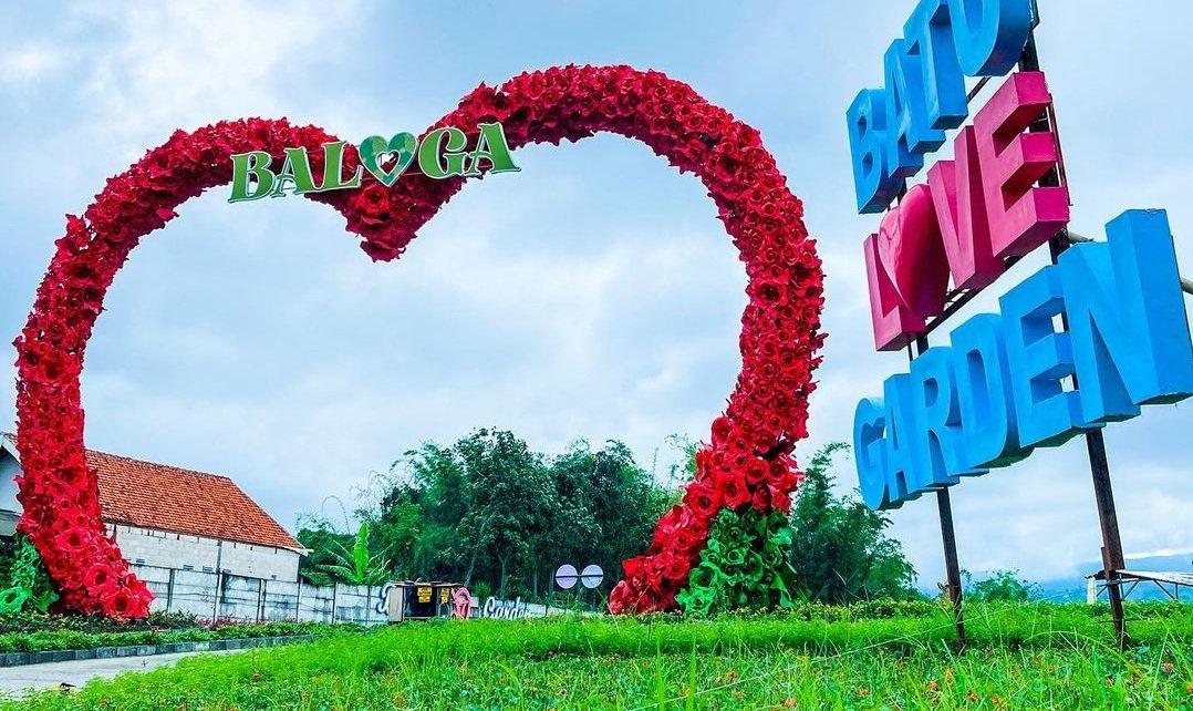 Batu Love Garden atau Baloga, tempat wisata di Batu, Jawa Timur.