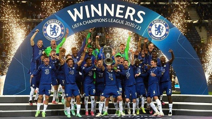 Chelsea menjadi juara Liga Champions 2020-2021 setelah membekuk Manchester City dengan skor 0-1 dalam laga final yang berlangsung di Estadio do Dragao, Porto, Portugal, Minggu (30/5/2021) dini hari WIB.