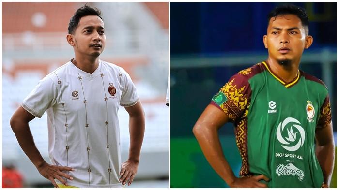 NUGROHO DAN FIWI - Fiwi Dwipan yang berposisi sebagai penyerang atau bek sayap (full-back winger) memastikan diri belum bisa tampil pada laga Derby Sumsel Pegadaian Championship 2025/26  melawan Sumsel United di Stadion Gelora Sriwijaya Jakabaring, Palembang, pada Sabtu (24/1/2026) sore. Selain itu juga gelandang serang Nugroho Fatchur Rochman juga berhalangan masih di Surabaya.
