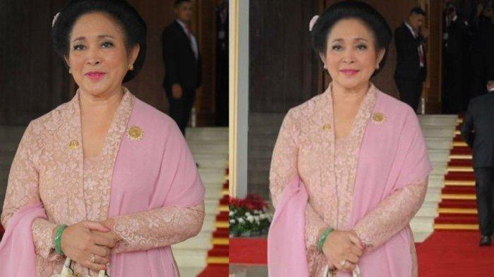  Penampilan Titiek Soeharto saat pelantikan anggota DPR. (Kolase Instagram)