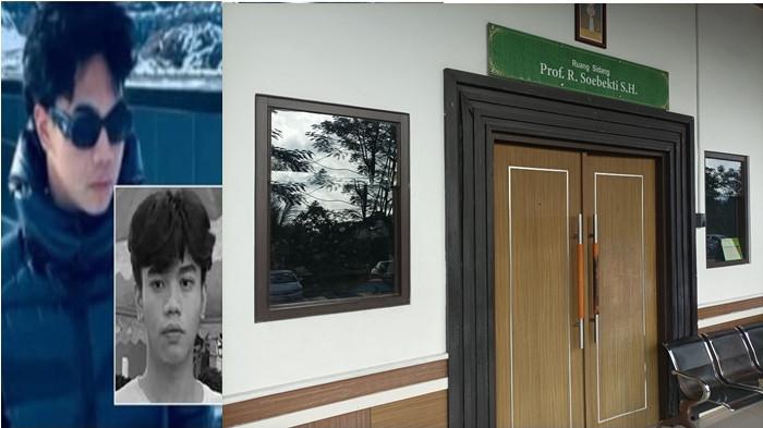 SIDANG - Kolase foto Joel Tanos dan Pengadilan Manado. Pada Senin (19/1/2026), sidang kasus Joel digelar di ruang Prof R. Soebekti, S. H, Pengadilan Negeri Manado di Kelurahan Kima Atas, Kecamatan Mapanget, Kota Manado, Provinsi Sulut.