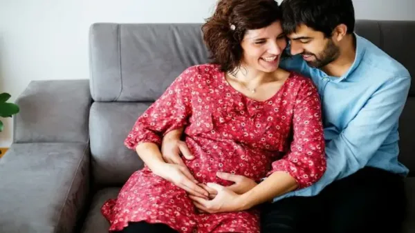 pregnant woman with her partner