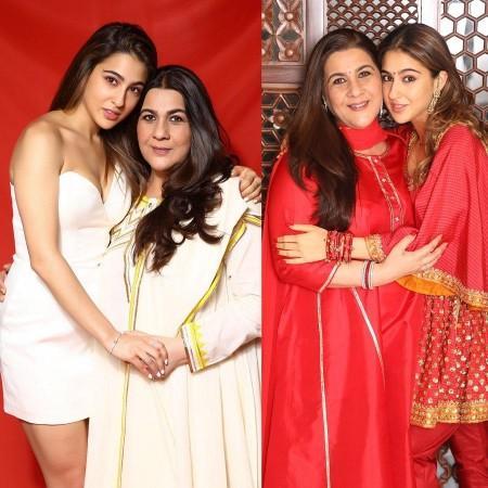 Sara Ali Khan with Amrita Singh