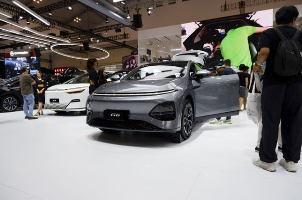 Suasana booth Xpeng di GIIAS 2025. Foto: Fitra Andrianto/kumparan