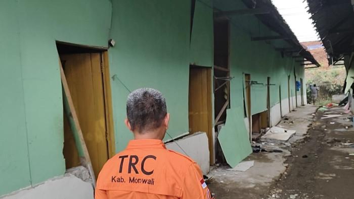 Pergeseran tanah terjadi di Desa Fatufia, Kecamatan Bahodopi, Morowali