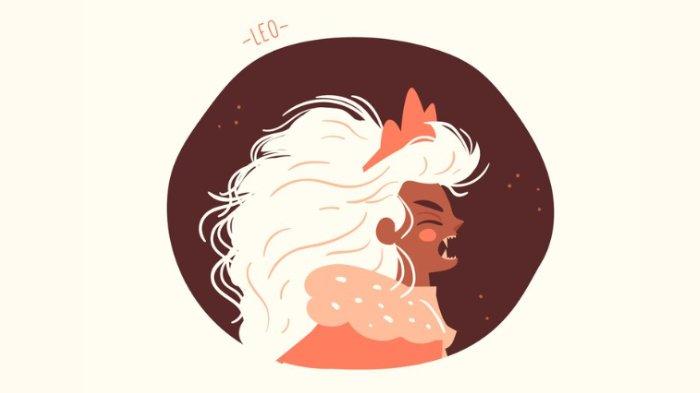 Ilustrasi zodiak Leo.