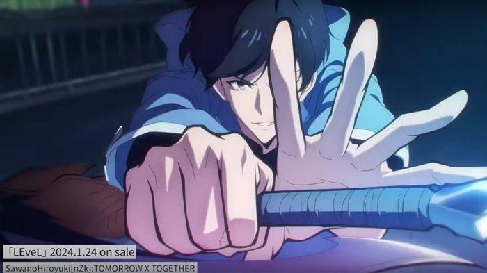 Tangkapan layar opening Anime Solo Leveling