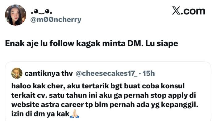 Screenshoot Jasa Konsul CV di X