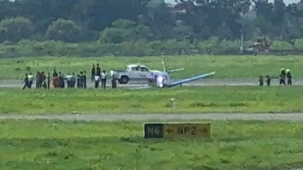 Bandara Internasional Juanda mengonfirmasi telah terjadi insiden pesawat latih di area runway pada Jumat (30/1/2026). Foto: Dok. Istimewa