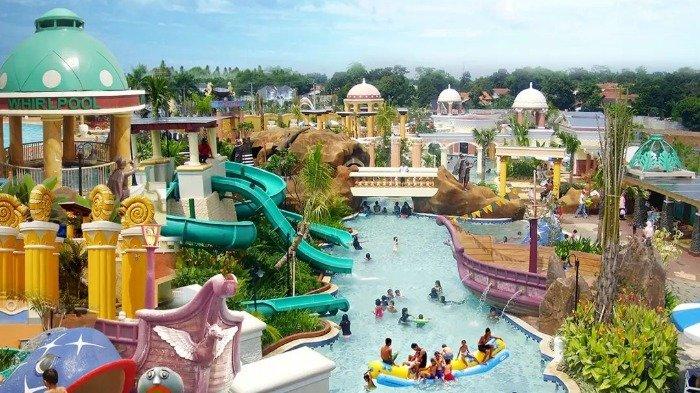 Suasana liburan di Marcopolo Waterpark Bogor