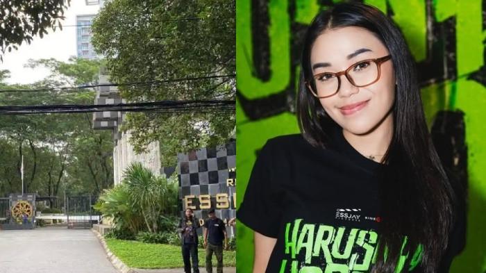 SUDAH OLAH TKP - Kolase situasi apartemen Essence Darmawangsa dan potret mendiang Lula Lahfah dicapture Selasa (27/1/2026). Polisi sudah gelar olah TKP di apartemen yang dihuni Lula sebelum meninggal dunia.