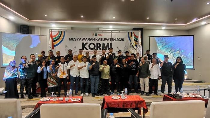 Adymas Putro Utomo saat berada di sela pelaksanaan Muskab Kormi Bulungan