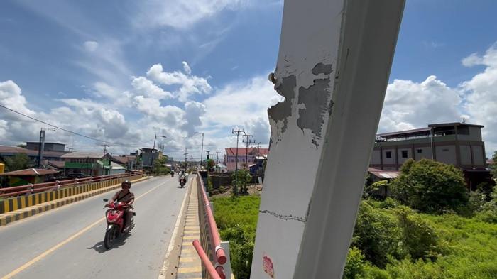 jembatan Baja Malinau, Kalimantan Utara, Minggu (1/2/2026).