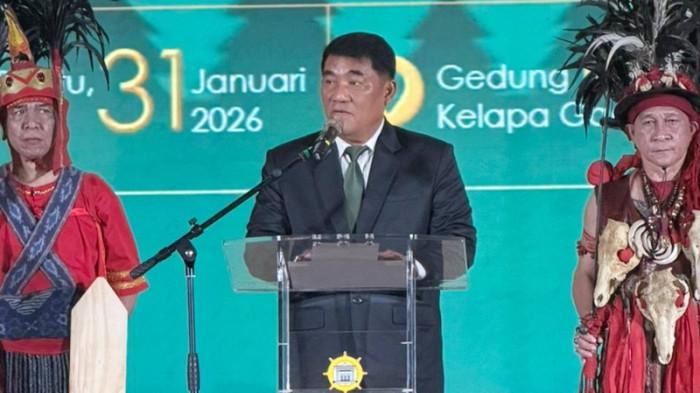 Gubernur Yulius sampaikan rasa hormat dan kebanggaannya bisa bertemu K3