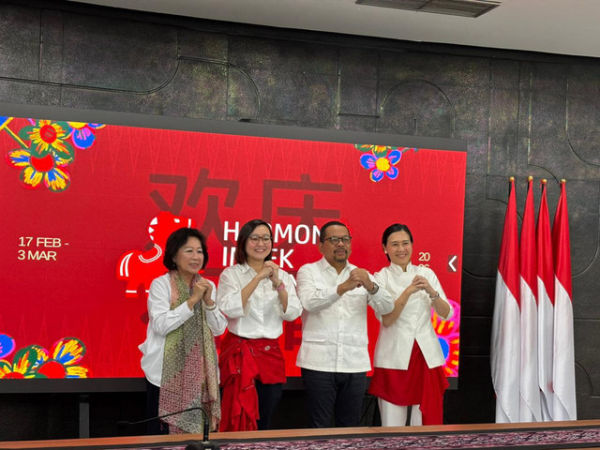 Peluncuran logo Imlek Festival 2026 di Kompleks Kantor Wapres, Jakarta Pusat pada Rabu (28/1). Foto: Amira Nada/kumparan