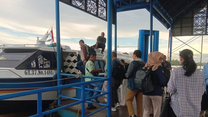 JADWAL SPEEDBOAT - Tampak speedboat reguler saat bersandar di Pelabuhan Kayan II Tanjung Selor belum lama ini. Berikut update jadwal speedboat Tanjung Selor ke Tarakan, Provinsi Kaltara hari ini, Selasa (3/2/2026), beli tiket kini bisa via online. (TribunKaltara.com / Desi Kartika Ayu Nuryana)