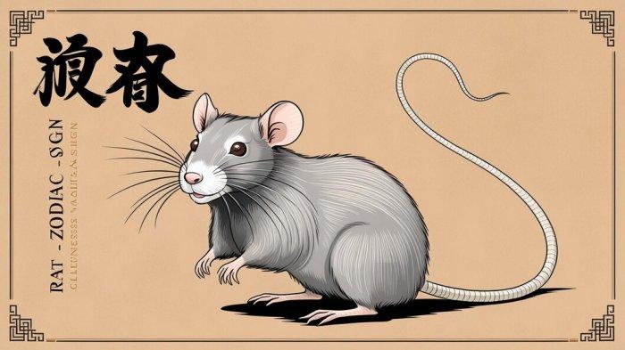 Ilustrasi Shio Tikus.