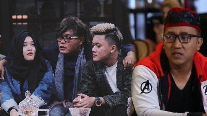 MASALAH HUKUM - Kolase foto Putri Delina, Sule, Rizky Febian dan Teddy Pardiyana (arsip 2020).