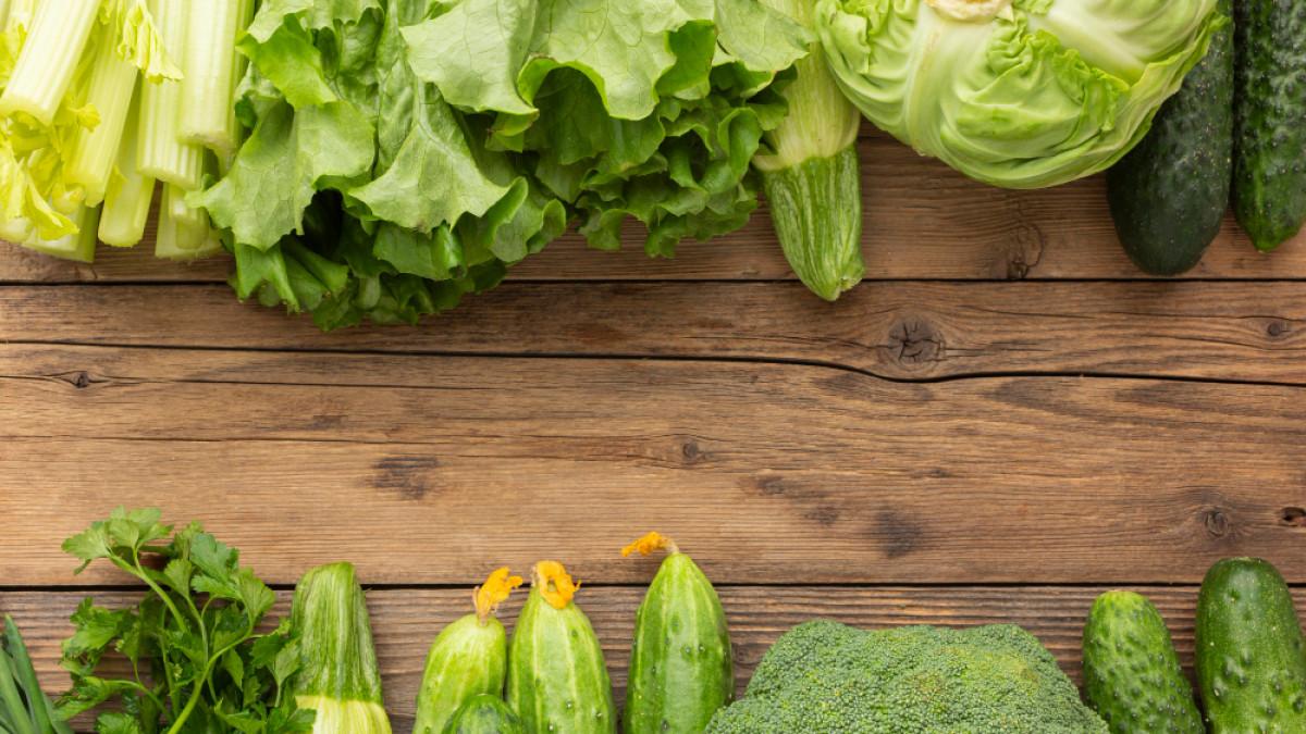 Ilustrasi aneka ragam sayuran hijau