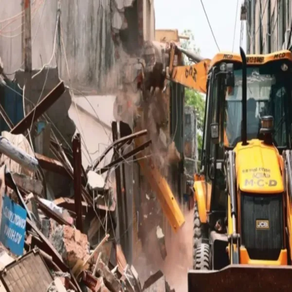 ballia demolition violence encroachment drive