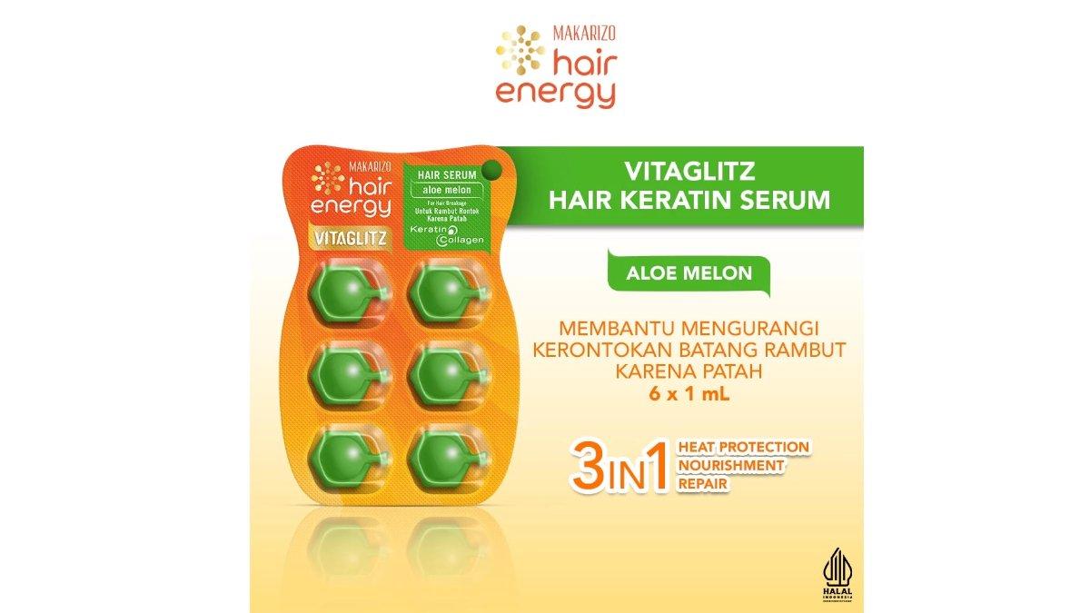 Makarizo Hair Energy VITAGLITZ Hair Keratin Serum ALOE MELON