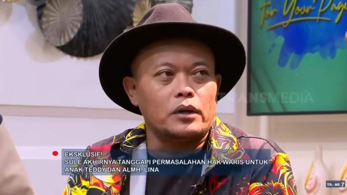 Sule membeberkan surat perjanjian harta warisan yang dibuat bersama Lina semasa hidup.