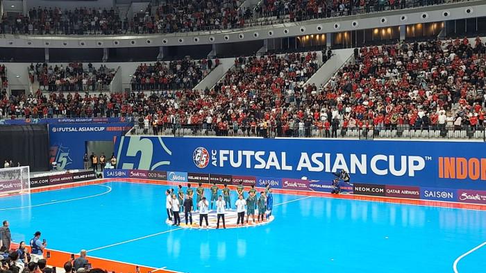 MELAJU KE SEMIFINAL - Timnas Futsal Indonesia sukses menaklukkan Vietnam pada laga perempatfibal Piala Asia 2026 di Indonesia Arena, Senayan, Jakarta, Selasa (3/2/2026).