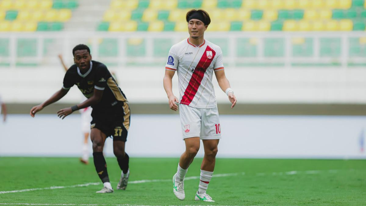 BURSA TRANSFER SUPER LEAGUE - Striker asing Persis Solo, Kodai Tanaka saat berhadapan dengan Dewa United dalam lanjutan Super League 2025/2026.