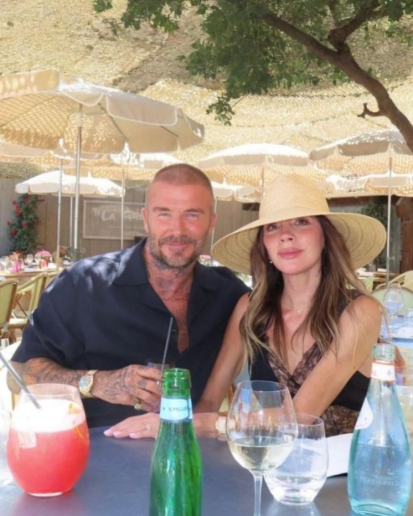 Fashion designer Victoria Beckham (R) and her husband, footballer David Beckham. Photo from Instagram/@victoriabeckham