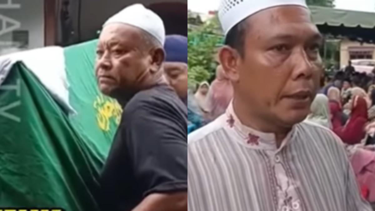 SUAMI BUNUH ISTRI - Ayah korban yang berusaha menjelaskan kronologi ananda putri meninggal.