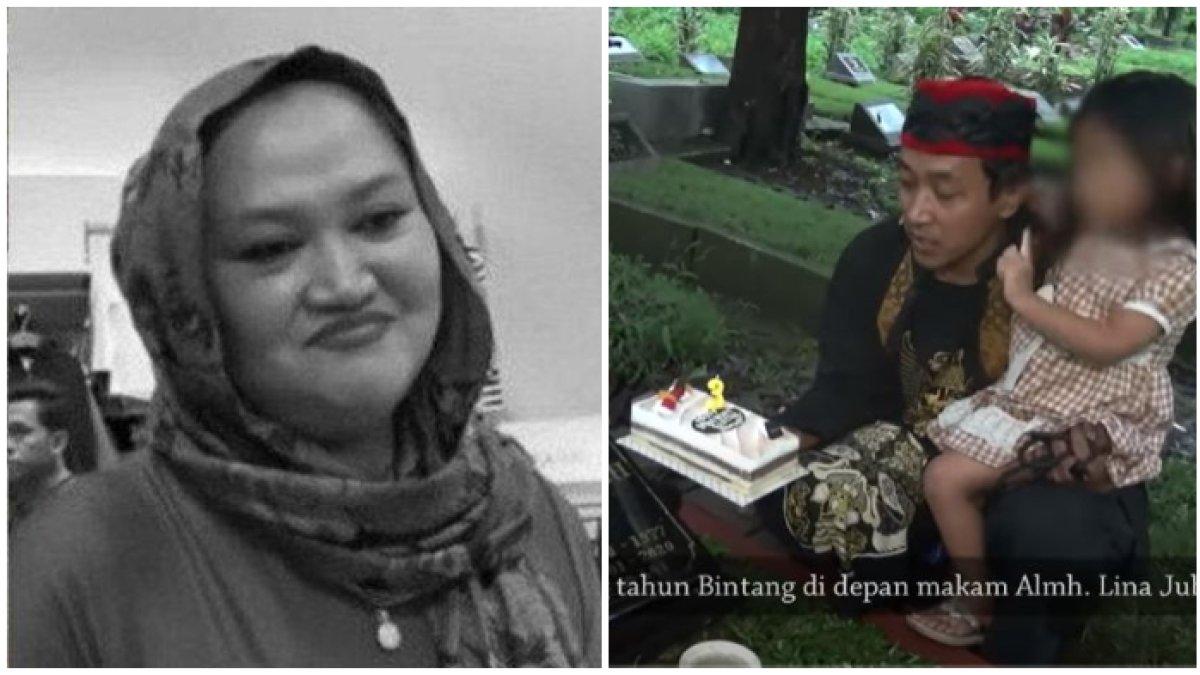 Teddy Pardiyana temani Bintang rayakan ultah di makam ibunya, Lina Jubaedah