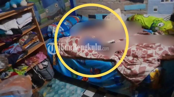 PEREMPUAN HAMIL TEWAS - TKP kamar Aulia (19) saat ditemukan dalam kondisi tewas berlumuran darah pada Kamis (5/2/2026). Perempuan yang baru menikah dan tengah hamil ini diduga menjadi korban pembunuhan.