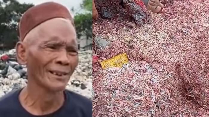 NGACIR - H Santo, pemilik lahan, mengungkap pengusaha yang membuang puluhan karung cacahan uang asli langsung memilih kabur setelah viral.