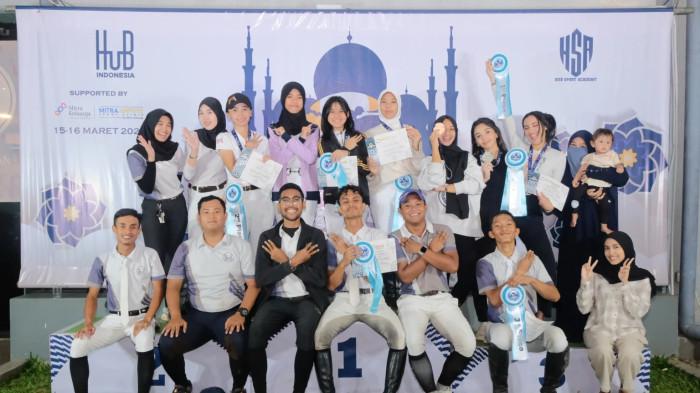 Para rider yang masuk podium pada Show Jumping 80cm Open Ramadhan Cup tahun lalu.