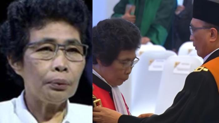 SRIKANDI HUKUM - (Kiri ke kanan) Albertina Ho saat wawancara bersama Kompas TV, beberapa waktu laluKetua Mahkamah Agung RI, Sunarto, melantik Albertina Ho sebagai Ketua Pengadilan Tinggi (KPT) Kalimantan Timur, Selasa (3/2/2026)