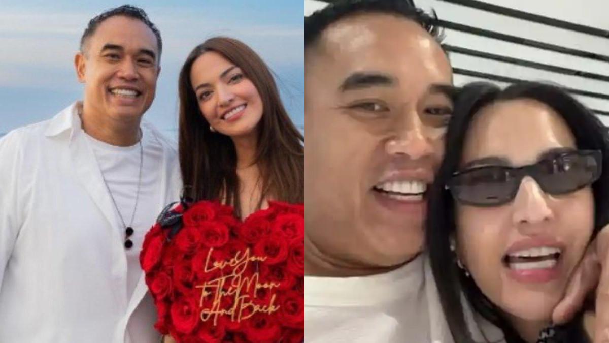 Ardi pun terlihat bahagia bisa kembali memeluk istri tercinta, memperlihatkan keharmonisan yang menepis isu miring tentang rumah tangga mereka.